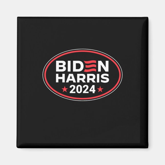 Imán Harris 2024 Bandera estadounidense Joe Biden Kama (Frente)
