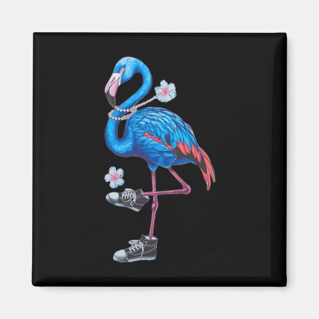 Imán Harris 2024 Flamingo Estilo Retro Moderno Con Snea (Frente)
