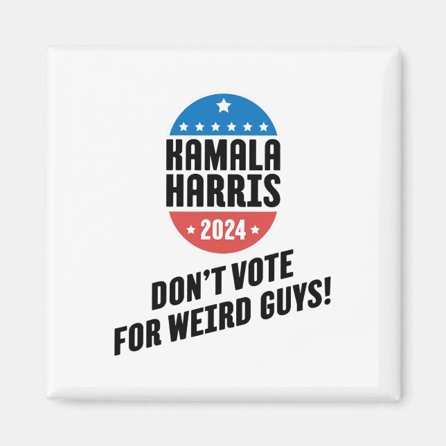 Imán ¡Harris 2024 no vota por los chicos raros! (Frente)