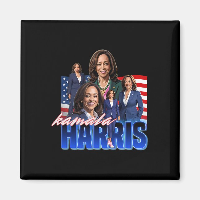 Imán Harris Bootleg de la bandera americana  (Frente)