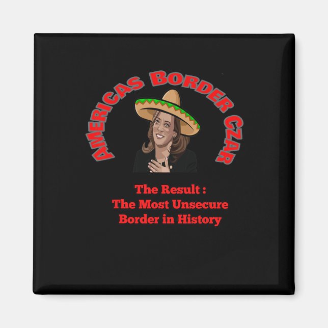 Imán Harris Border Czar Funny Political T (Frente)