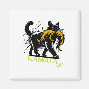 Imán Harris Funny Retro Childless Cat Lady President 20