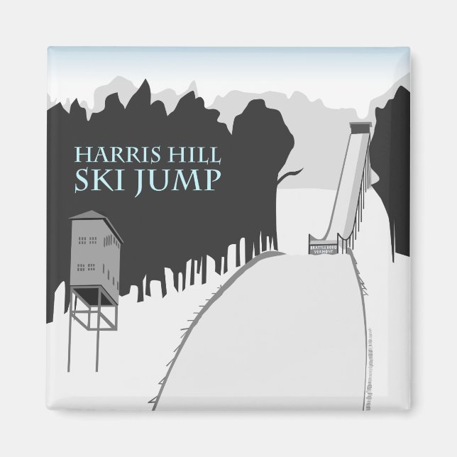 Imán Harris Hill Ski Jump Magnet (Frente)
