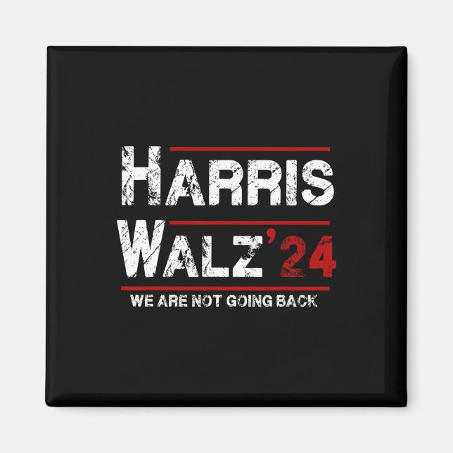 Imán Harris Tim Walz 2024 No Volveremos Atrás Elección (Frente)