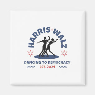 Imán Harris Tim Walz Vals 2024 Bailando Hacia la Democr