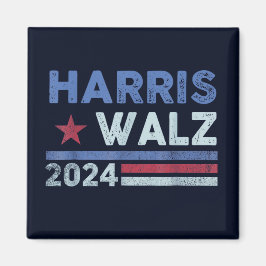 Imán Harris Waltz 2024 Elecciones Kamala Harris Navy Bl