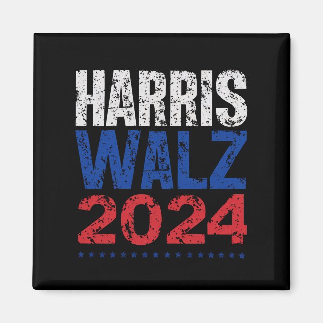 Imán Harris Waltz 2024 Elecciones Kamala Harris Tim Wal (Frente)