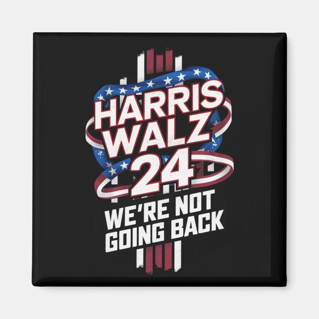 Imán Harris Waltz 2024 Elecciones Kamala Harris Tim Wal (Frente)