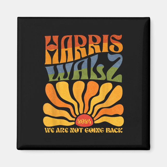 Imán Harris Waltz 2024 No Regresaremos Kamala Har (Frente)