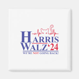 Imán Harris Waltz 2024 No vamos a volver un gato gracio