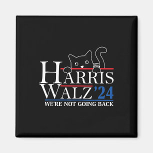 Imán Harris Waltz 2024 No vamos a volver un gato gracio
