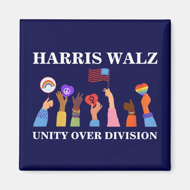 Imán Harris Waltz 2024 Unity Over Division (Frente)