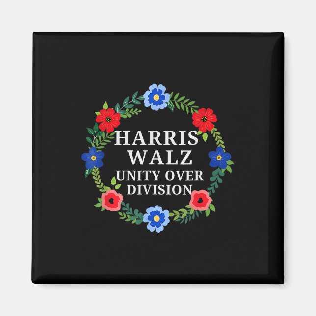 Imán Harris Waltz 2024 Unity Over Division Vote Harris (Frente)