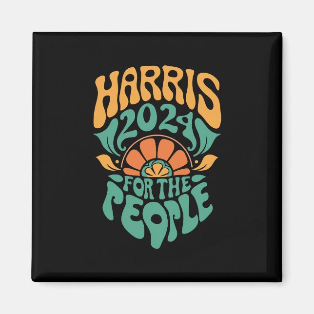Imán Harris Walz 2024 Elección Presidenta Kamala Harris (Frente)