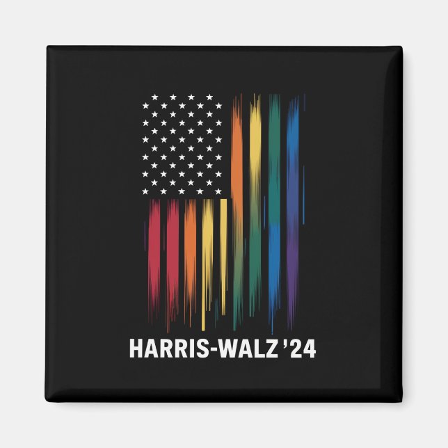Imán Harris Walz 2024 Elecciones Kamala Tim Waltz LGBT (Frente)
