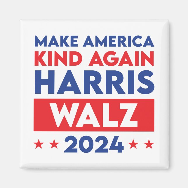 Imán Harris Walz 2024 hace que Estados Unidos vuelva a  (Frente)