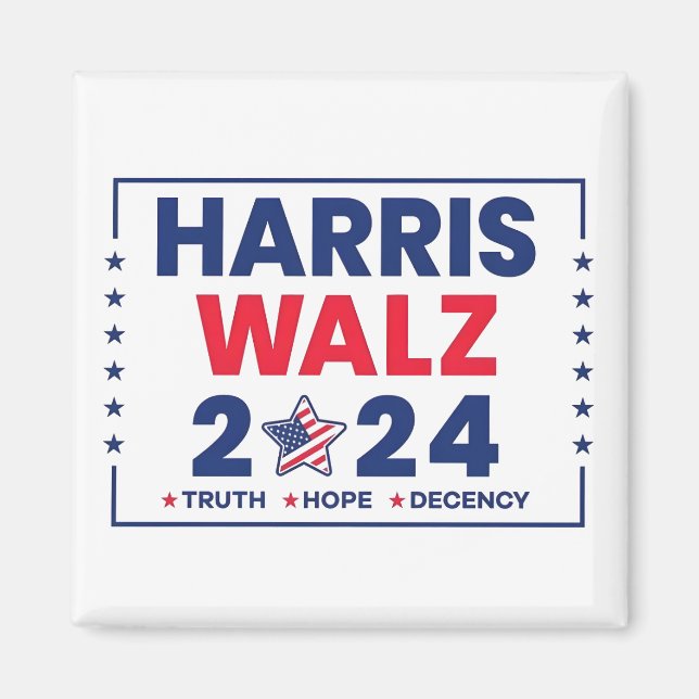 Imán Harris Walz 2024 | Harris Walz (Frente)