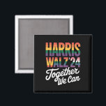 Imán Harris Walz 2024 juntos podemos elegir LGBTQIA<br><div class="desc">Harris Walz 2024 juntos podemos elegir al LGBTQIA Rainbow Democrat Vote Azul</div>