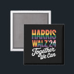 Imán Harris Walz 2024 juntos podemos elegir LGBTQIA<br><div class="desc">Harris Walz 2024 juntos podemos elegir al LGBTQIA Rainbow Democrat Vote Azul</div>