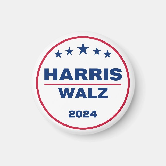 Imán Harris Walz 2024 Kamala Harris Tim Walz Elección (Frente)