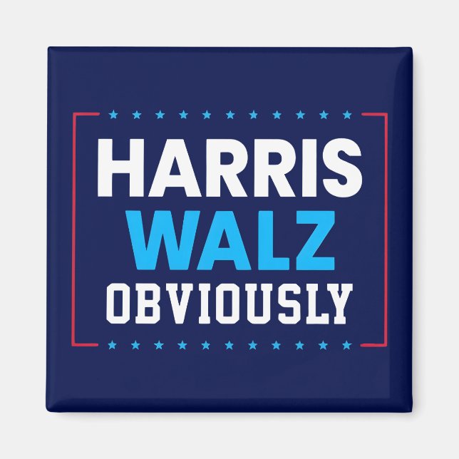 Imán Harris Walz 2024 Obviamente (Frente)
