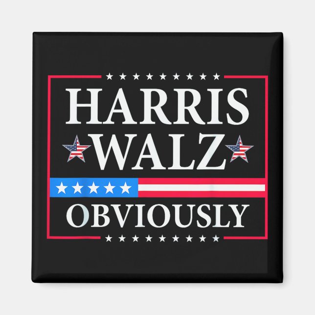 Imán Harris Walz 2024 Obviamente | Tim Walz (Frente)
