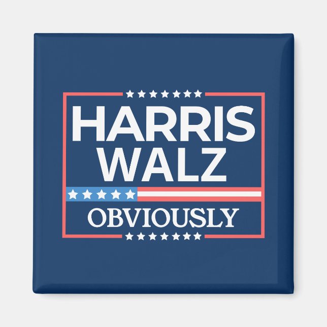 Imán Harris Walz. Obviamente. Kamala Harris Tim Walz (Frente)
