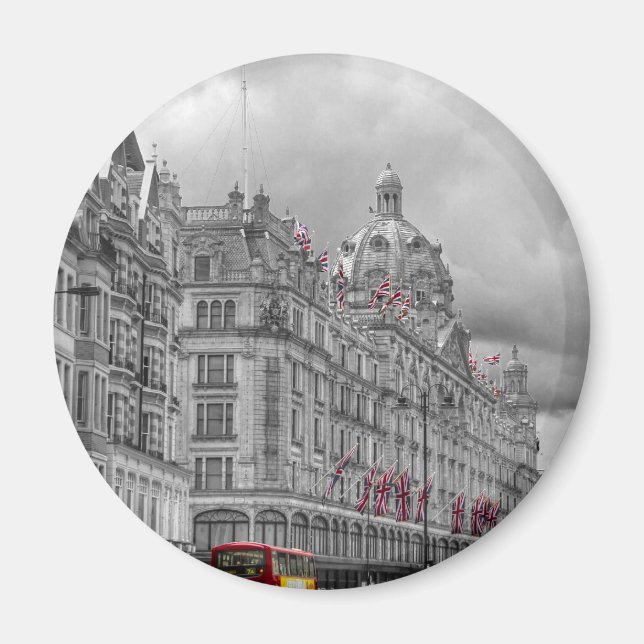 Imán Harrods de Knightsbridge bw hdr (Frente)