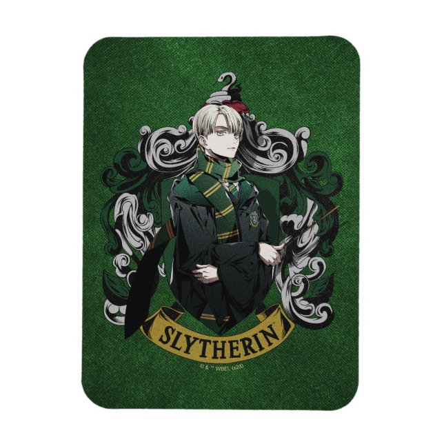 Imán HARRY POTTER™ | Anime Draco Malfoy House Escudo (Vertical)