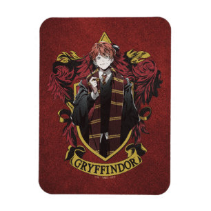 Imán HARRY POTTER™   Anime Ron Weasley Escudo de la Cas