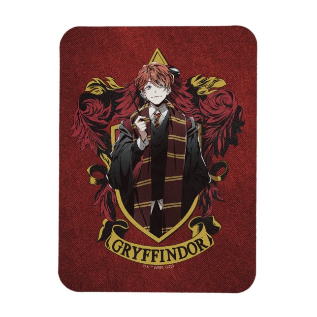 Imán HARRY POTTER™ | Anime Ron Weasley House Escudo (Vertical)