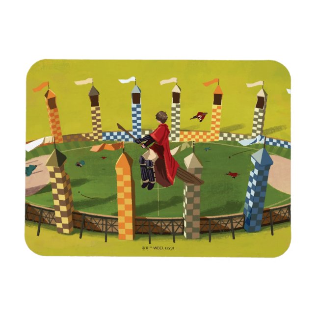 Imán HARRY POTTER™ busca la bruja dorada (Horizontal)