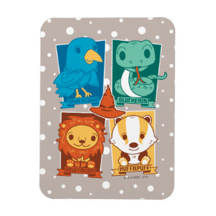 IMÁN HARRY POTTER™   CASAS DE HOGWARTS™ DE DIBUJOS ANIM