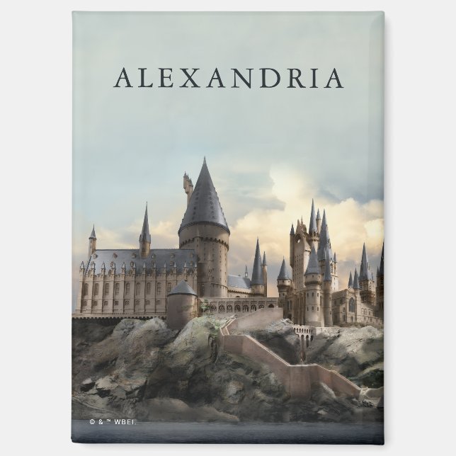 Imán Harry Potter | Castillo de Hogwarts de Día (Anverso)