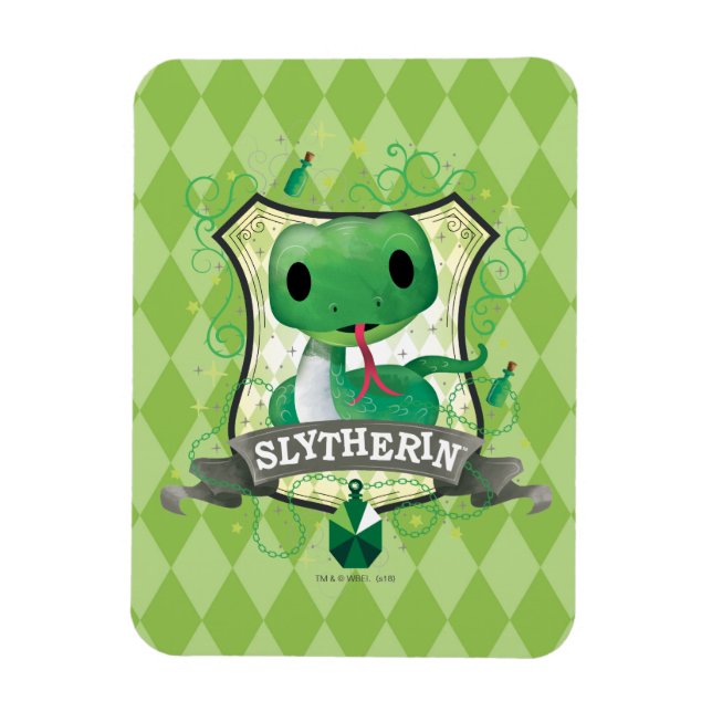 Imán Harry Potter | Charming SLYTHERIN™ Crest (Vertical)