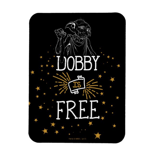 Imán Harry Potter | Dobby es libre (Vertical)