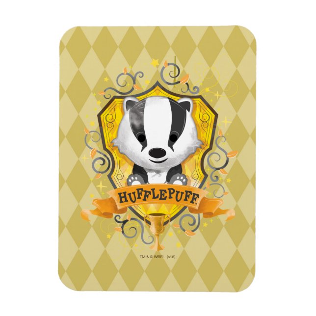 Imán Harry Potter | Encantador Escudo HUFFLEPUFF™ (Vertical)