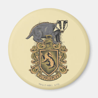 Imán Harry Potter | Escudo de Hufflepuff con Tejón