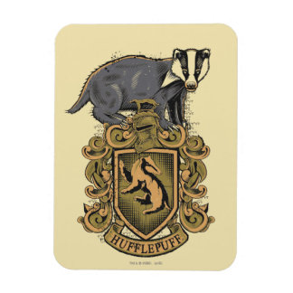 Imán Harry Potter | Escudo de Hufflepuff con Tejón