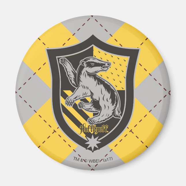 Imán Harry Potter | Escudo del Orgullo de la Casa Huffl (Frente)
