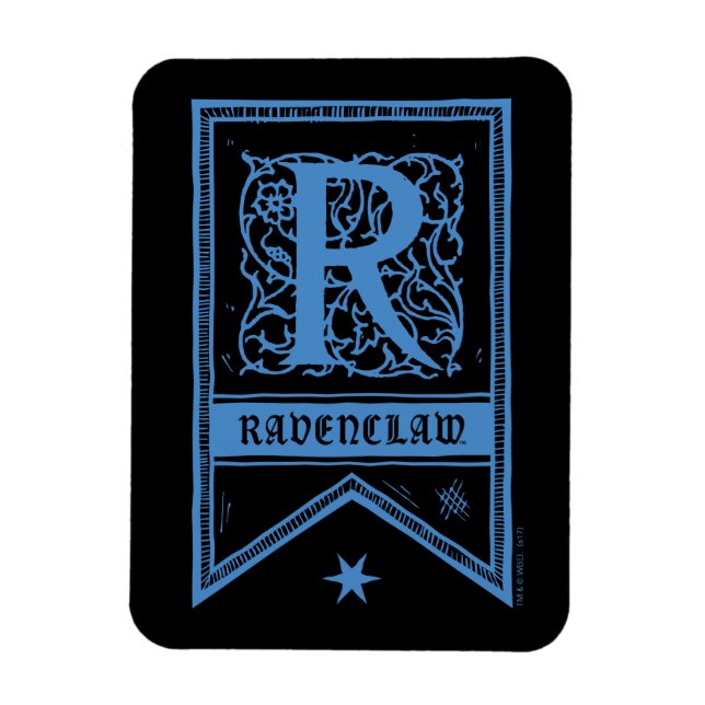 Imán Harry Potter | Estandarte del Monograma de Ravencl (Vertical)