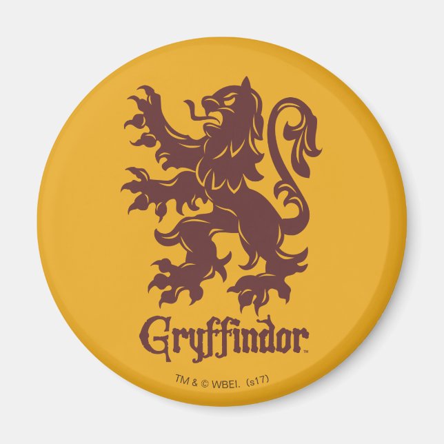 Imán Harry Potter | Gryffindor Lion Graphic (Frente)