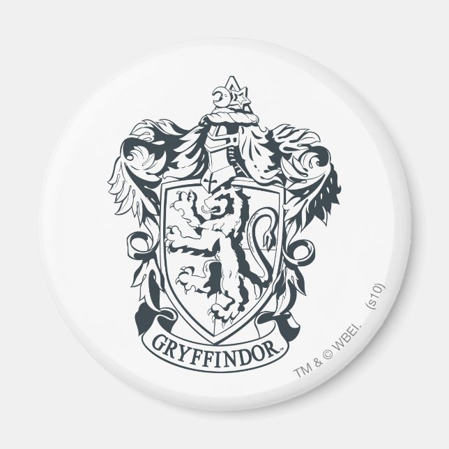 Imán Harry Potter | Gryffindor Stencil Sketch (Frente)