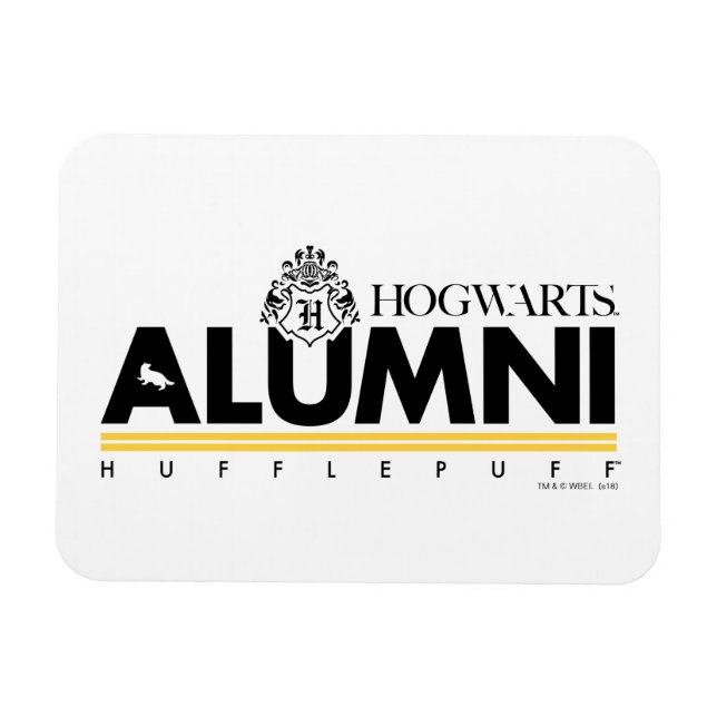 Imán Harry Potter | HOGWARTS™ Alumni HUFFLEPUFF™ (Horizontal)