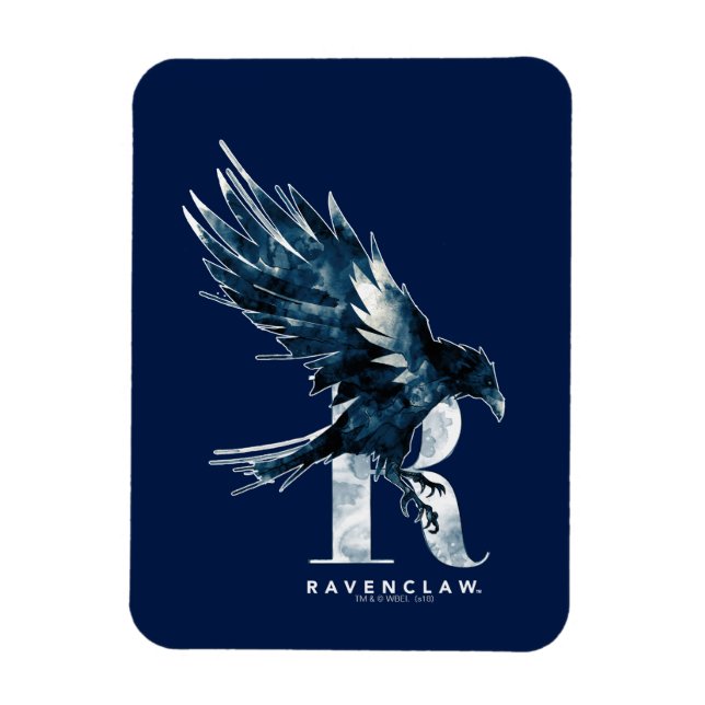 Imán Harry Potter | RAVENCLAW™ Raven acuarela (Vertical)