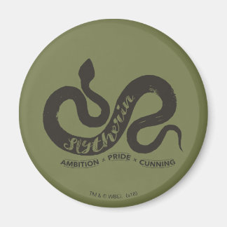 Imán Harry Potter | SLYTHERIN™ Silueta Tipografía