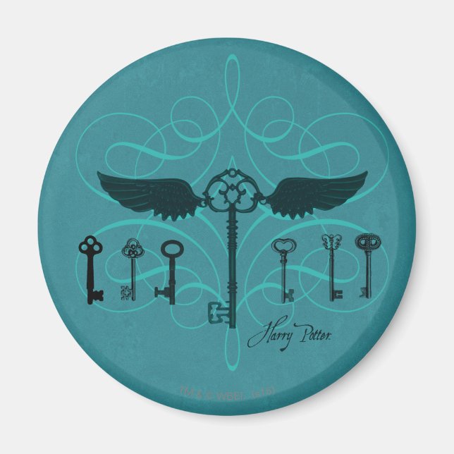 Imán Harry Potter Spell | Claves voladoras (Frente)