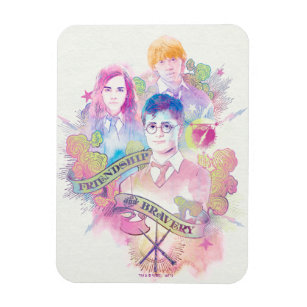 Imán Harry Potter Spell   Harry, Hermione y Ron Waterc