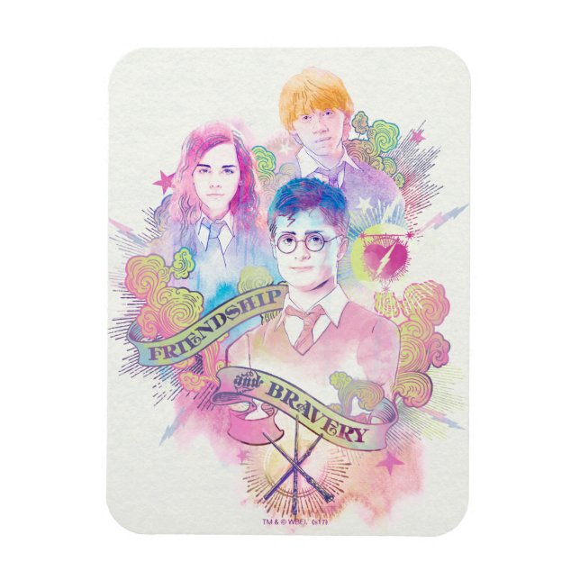 Imán Harry Potter Spell | Harry, Hermione y Ron Waterc (Vertical)