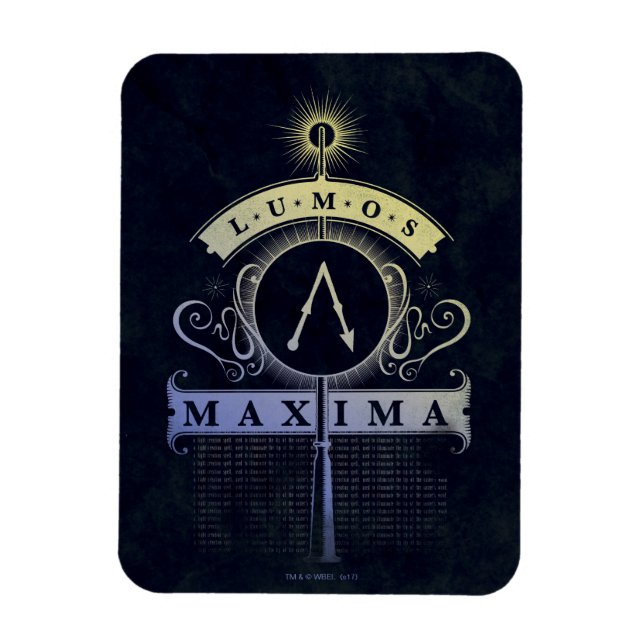 Imán Harry Potter Spell | Lumos Maxima Graphic (Vertical)